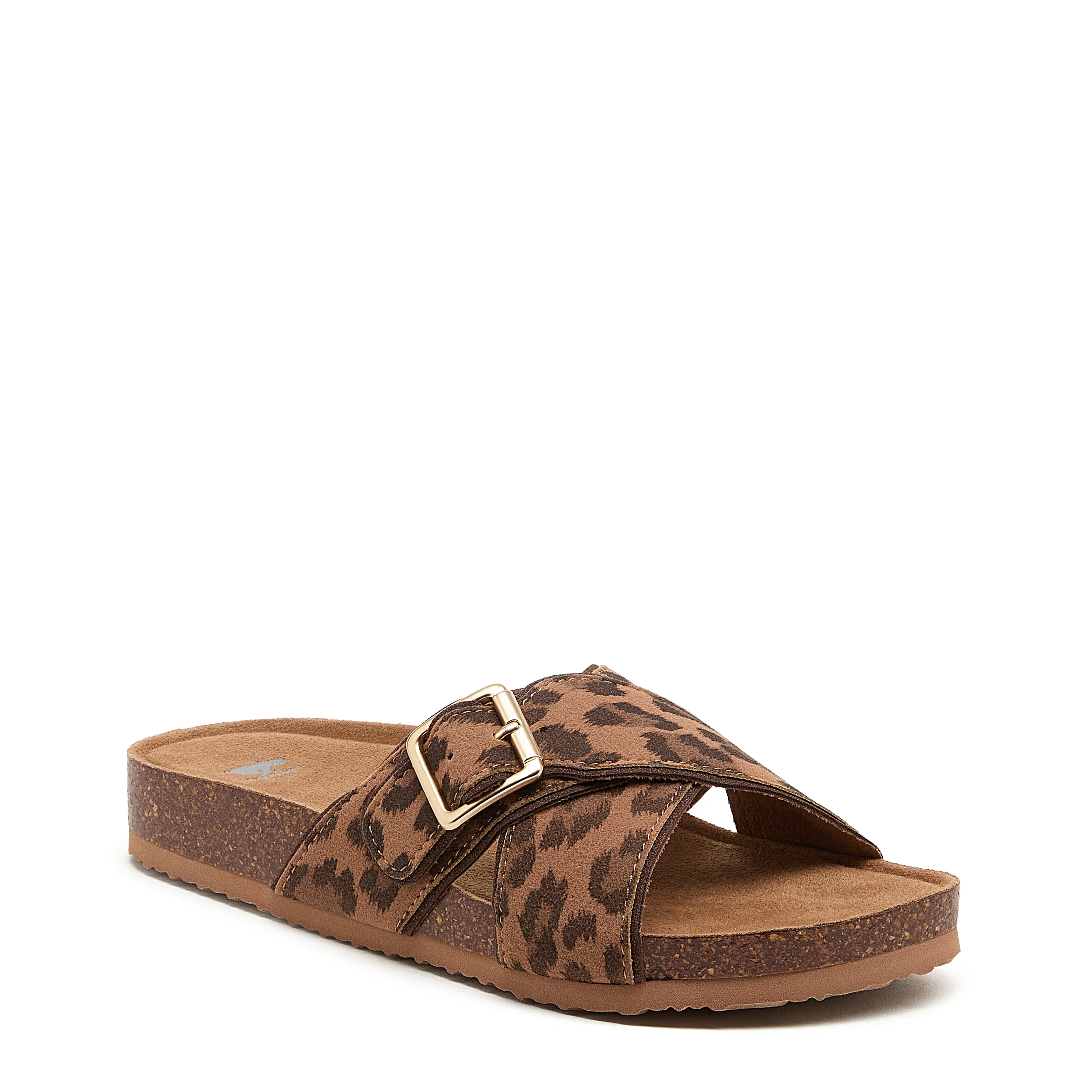 Annie Tan Leopard Print Sandals - Image 3