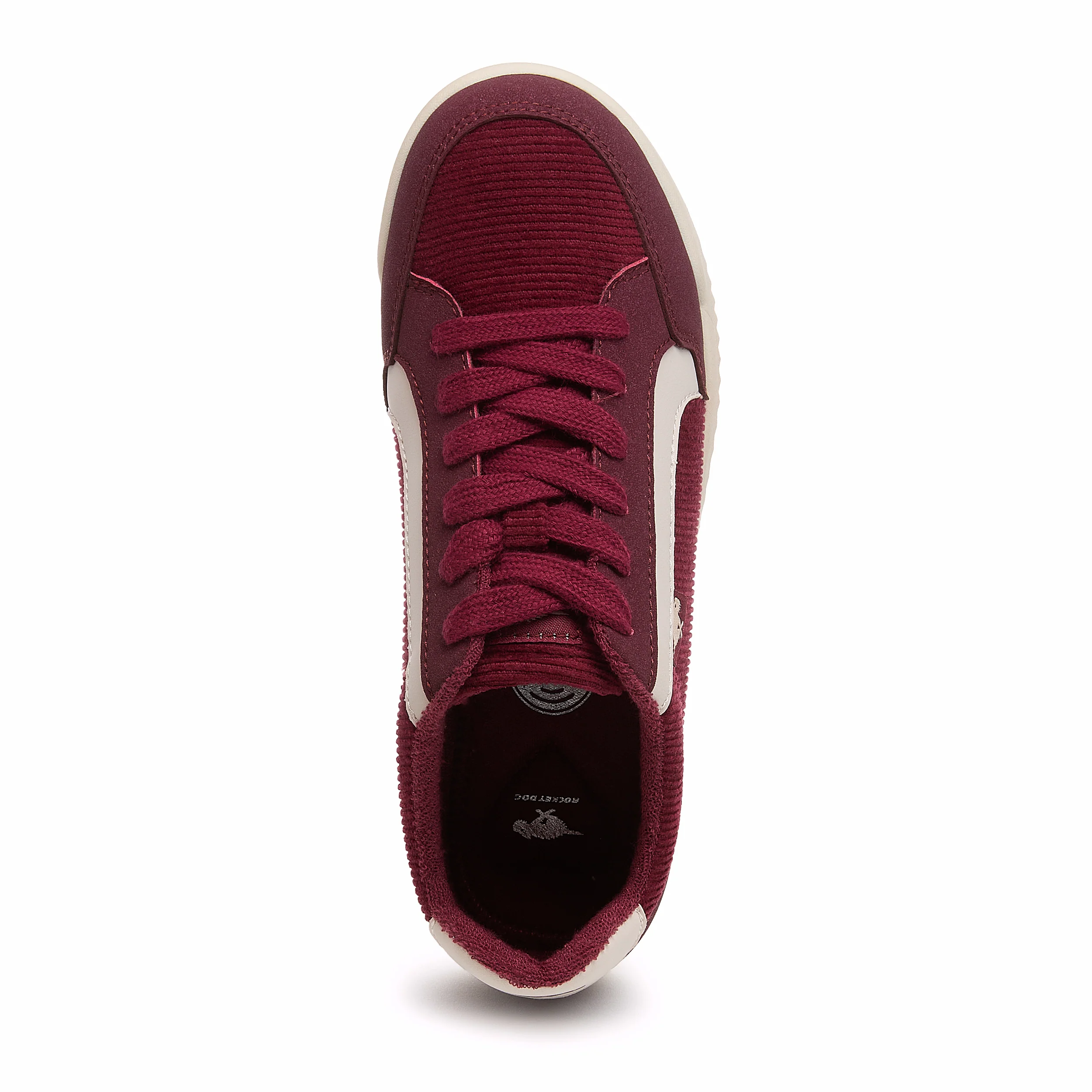 Bolt Burgundy Corduroy Sneakers - Image 7