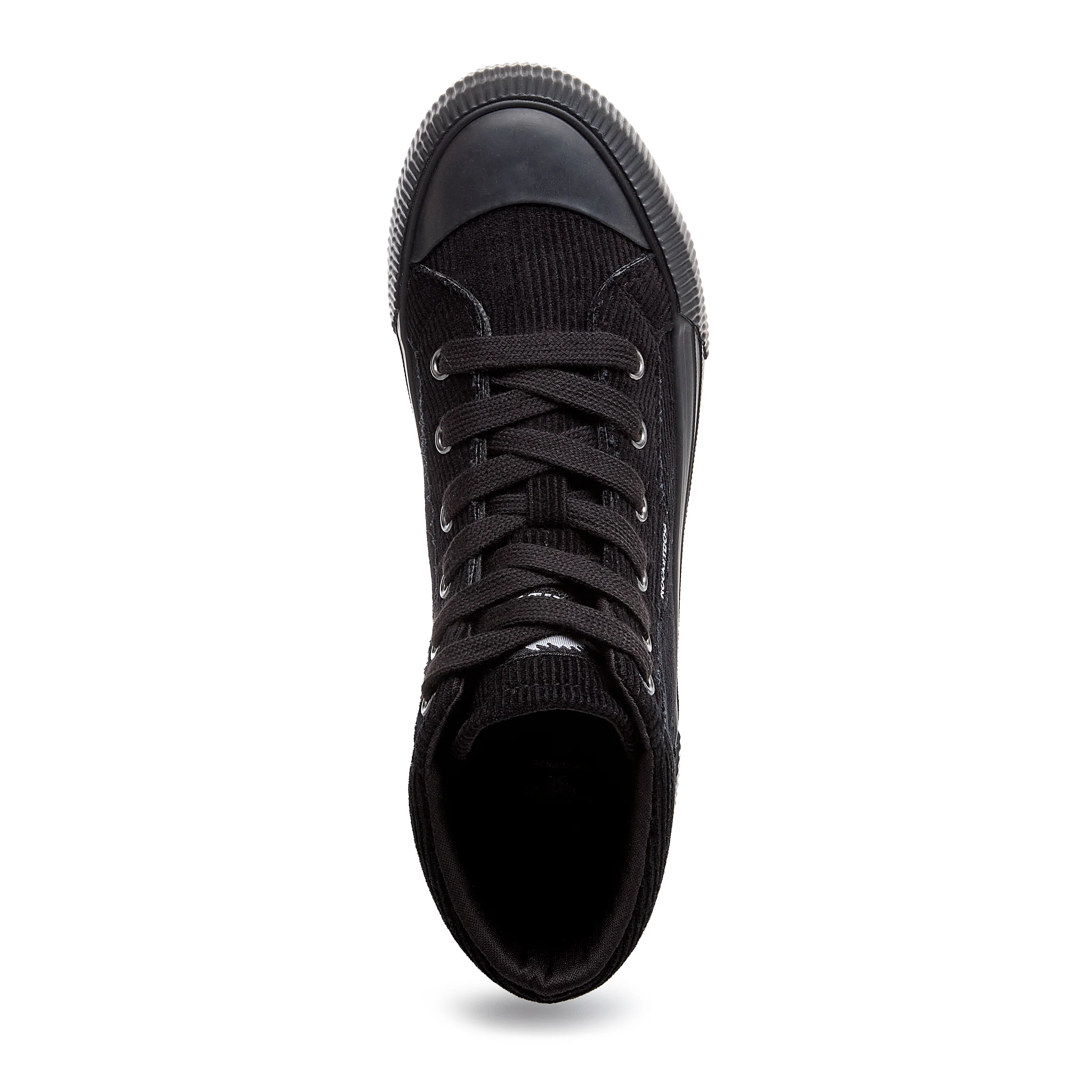 Cheery Black Corduroy High Top Sneaker - Image 6