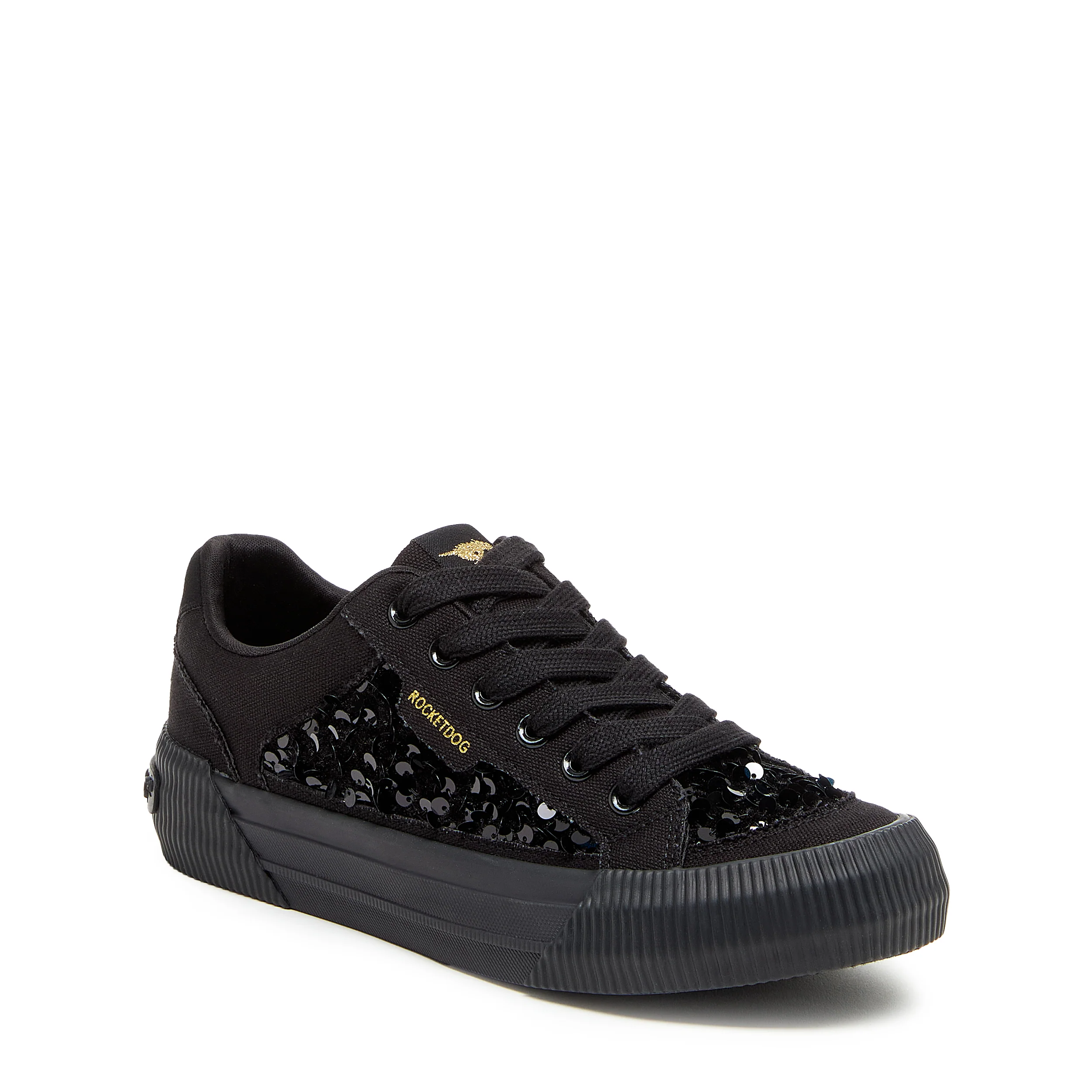 Cheery Black Sequin Sneaker - Image 3