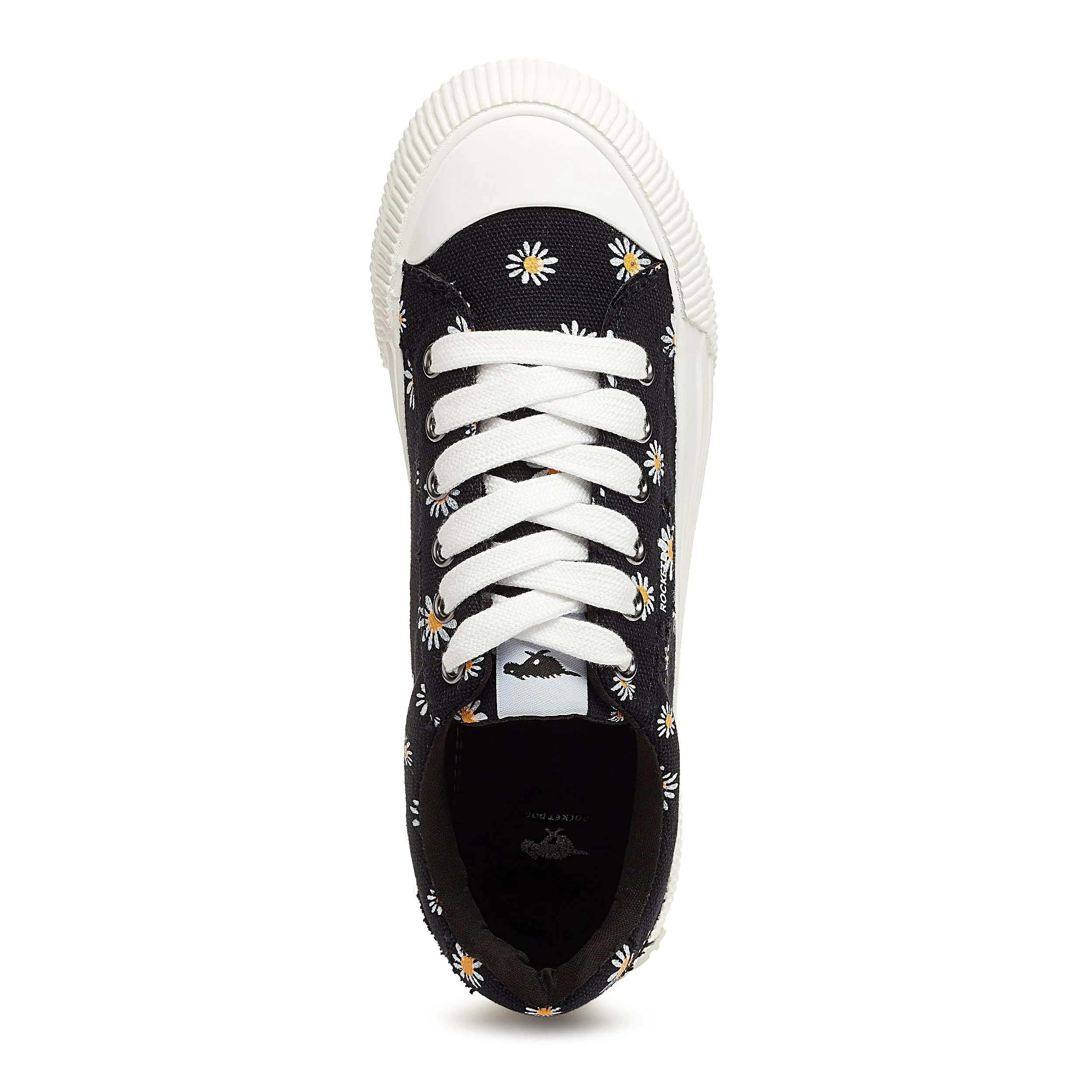 Cheery Daisy Print Black Sneaker - Image 6