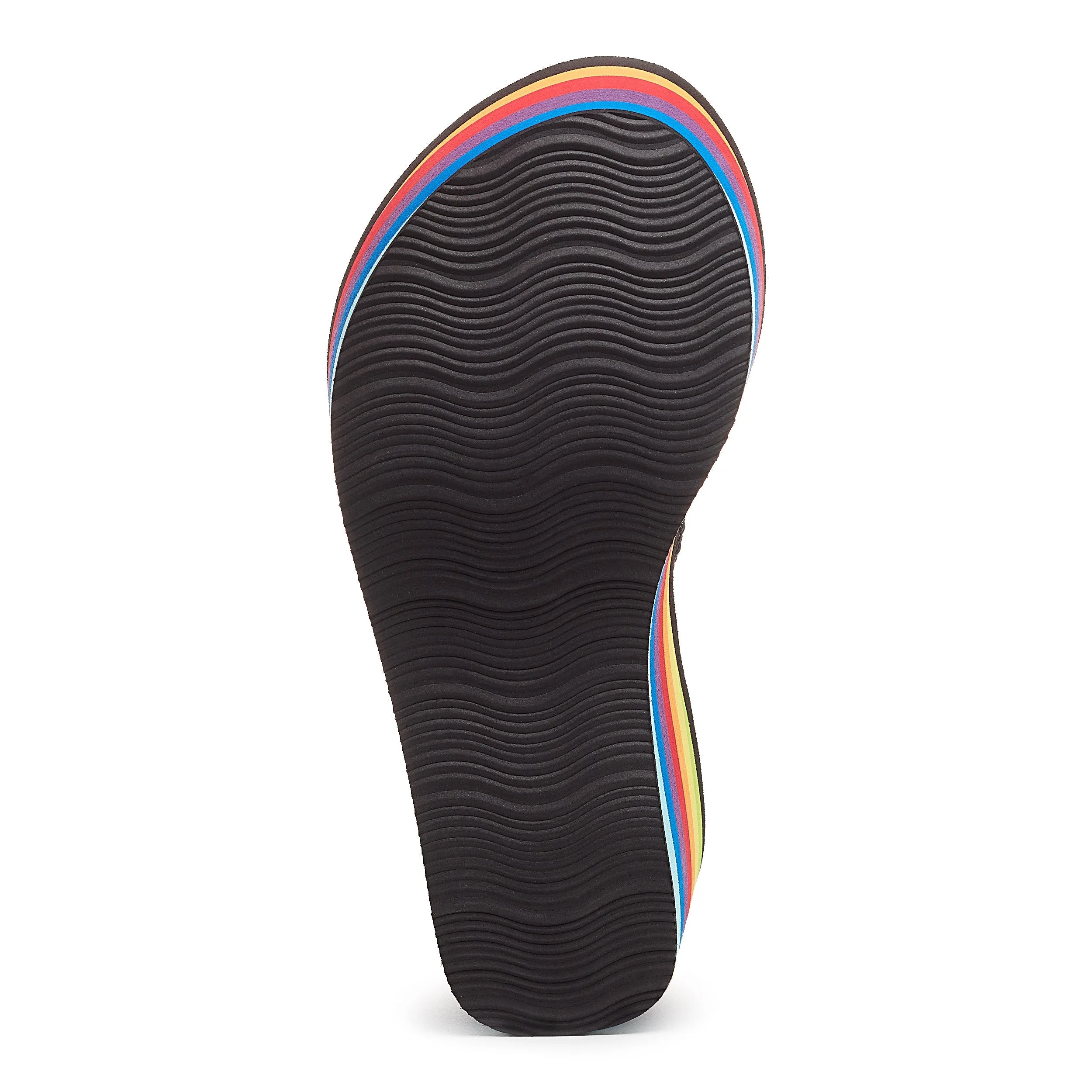 Crush Rainbow Black Platform Flip Flop - Image 9