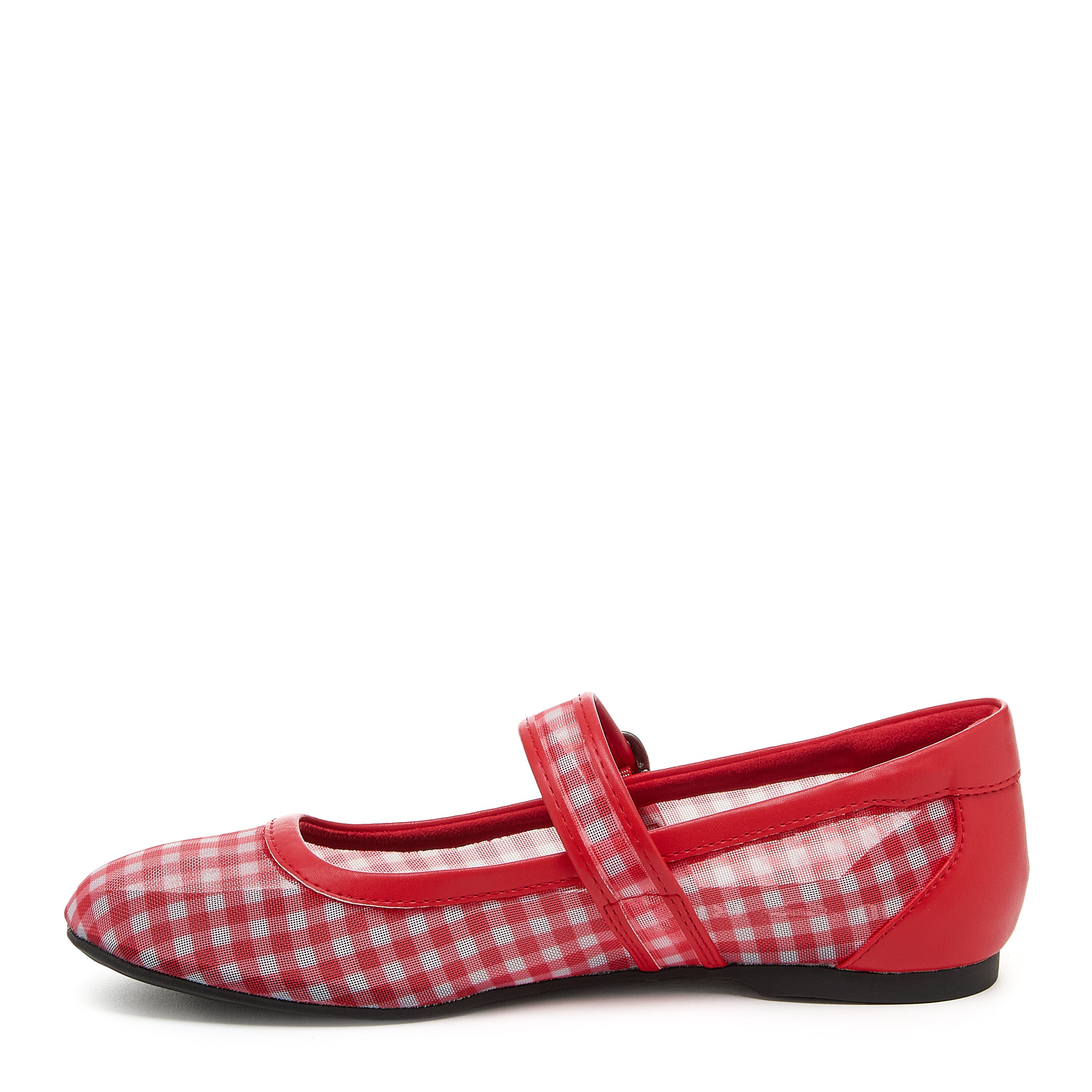 Emma Red Gingham Ballet Flat - Image 4
