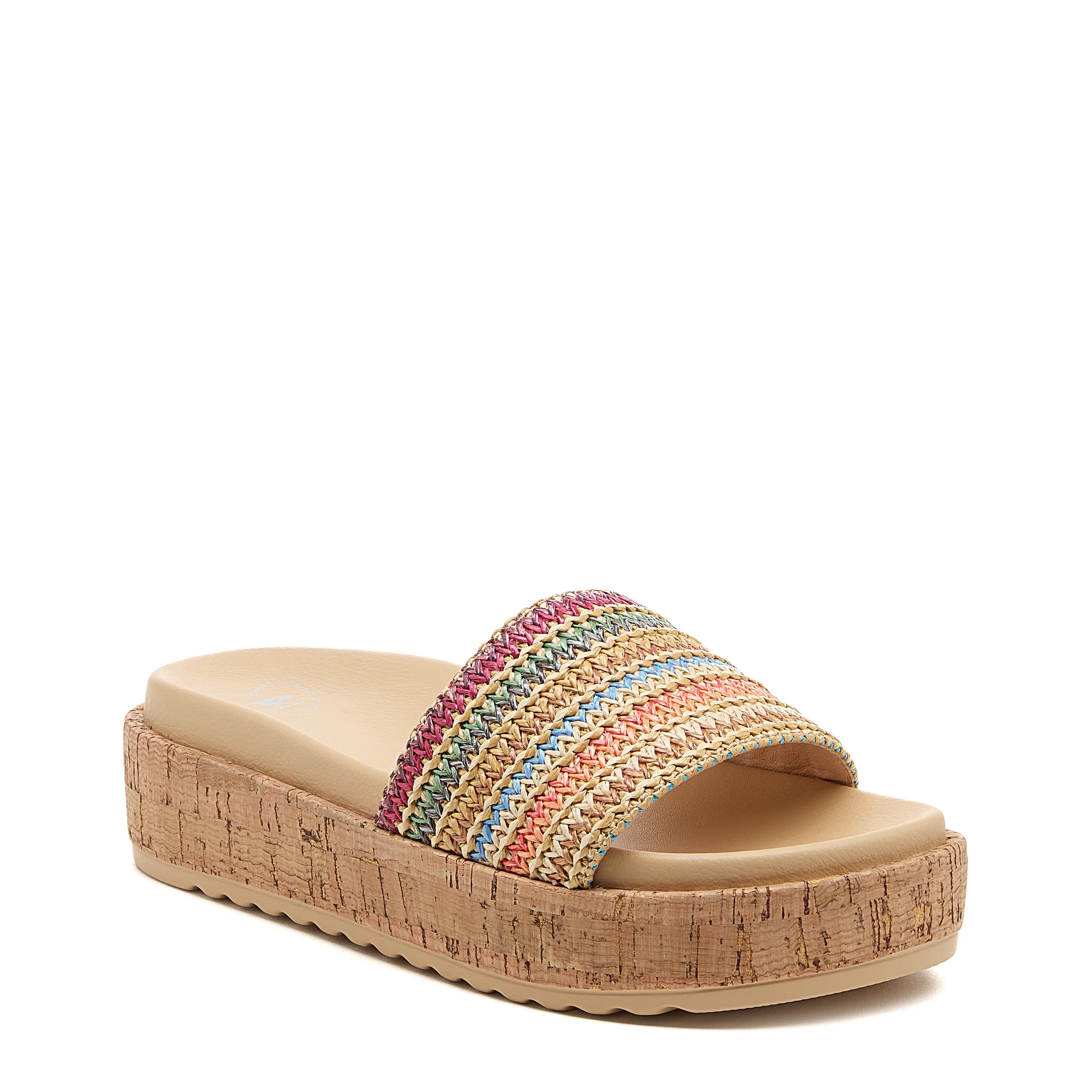 Fay Natural Slide Sandals - Image 3