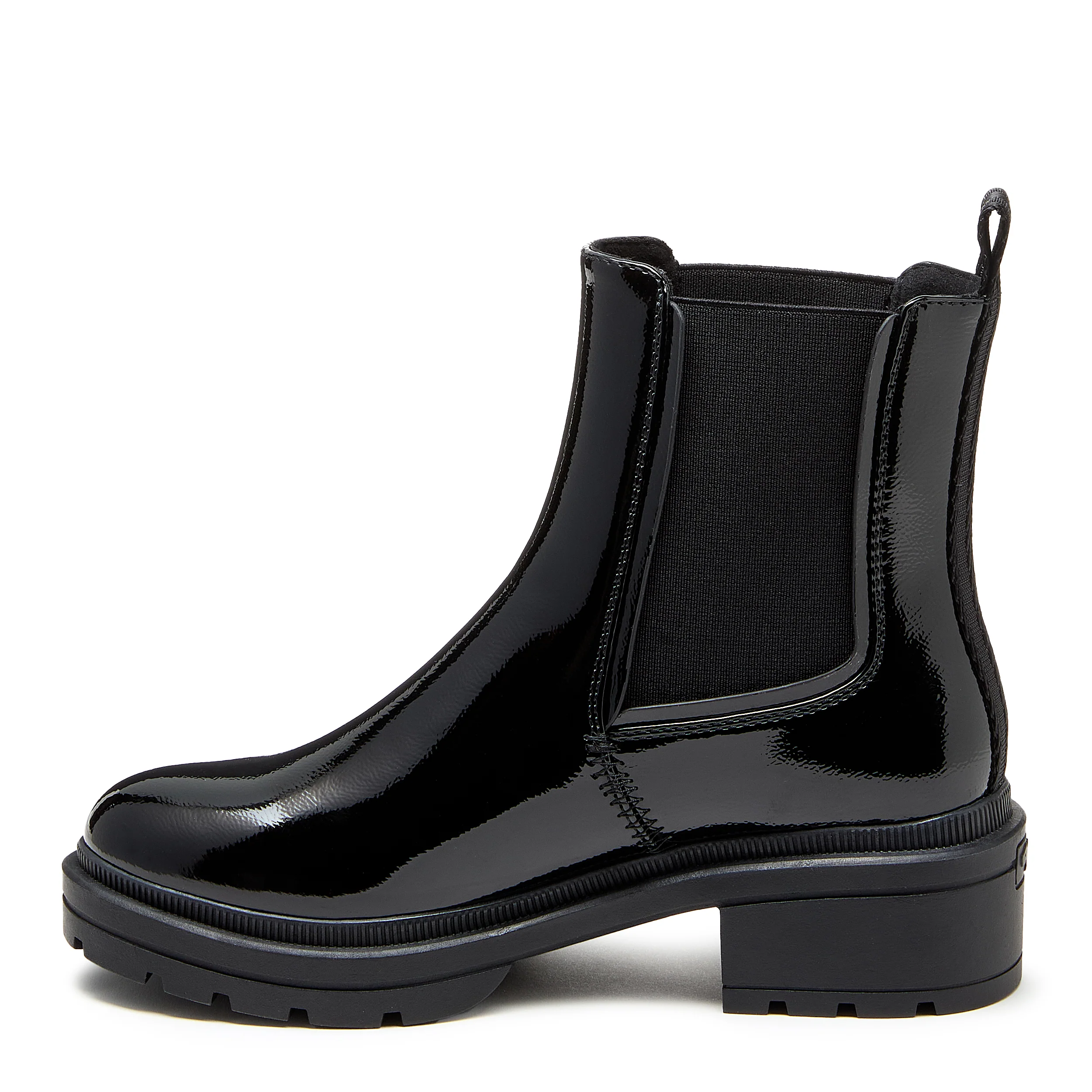 Iggie Black Patent Chelsea Boot - Image 3