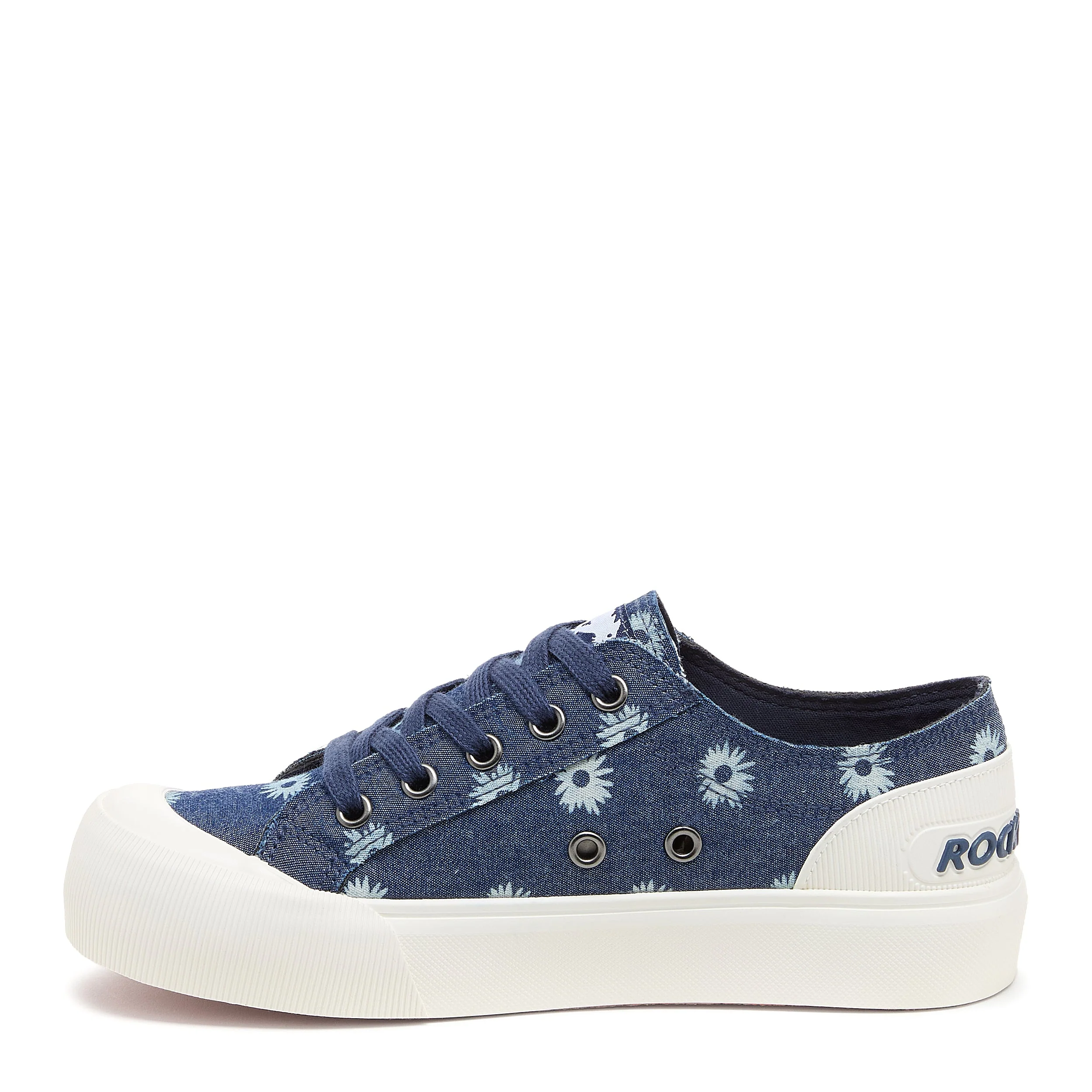 Jazzin Plus Denim Blue Floral Print sneakers - Image 4