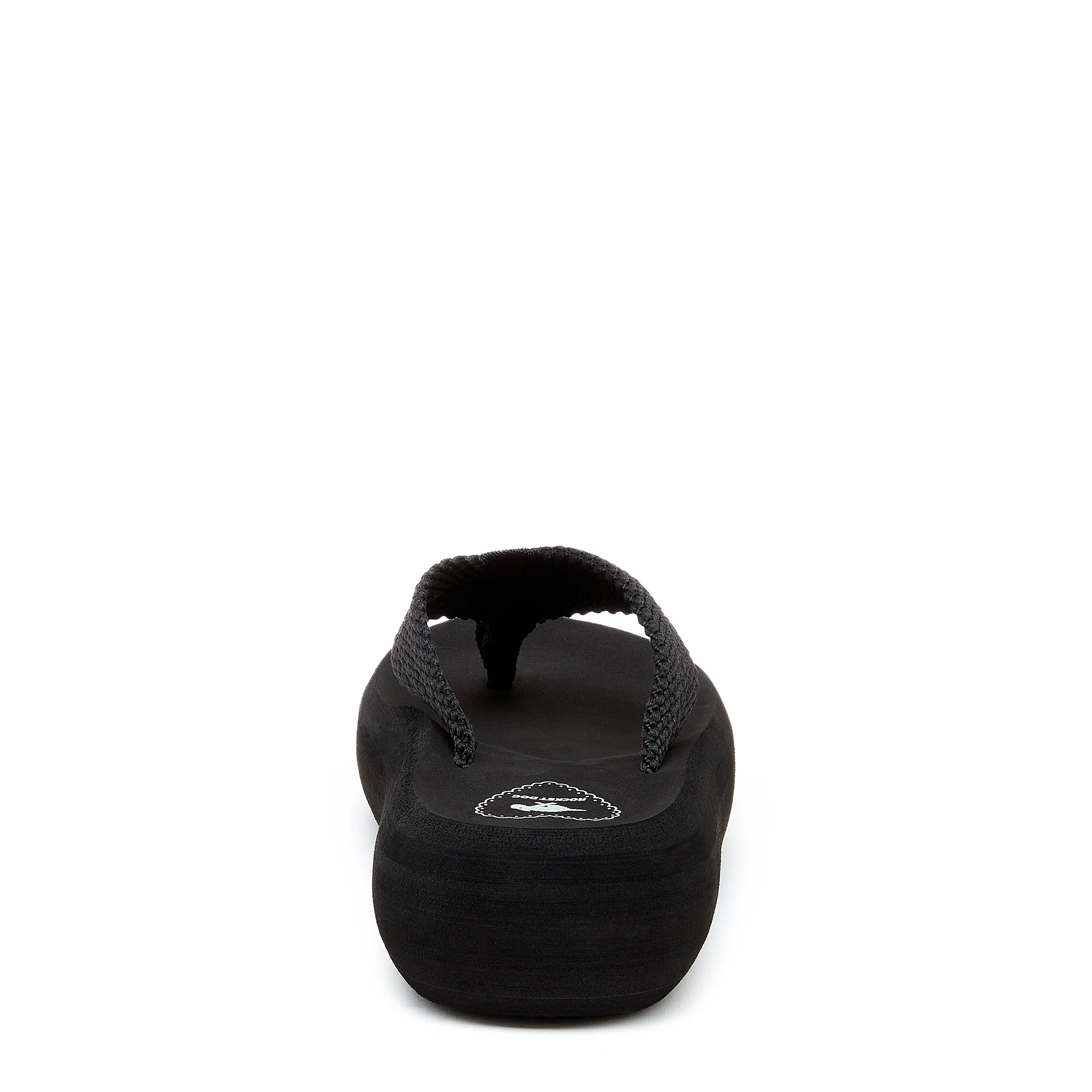 Sandy Black Webbing Platform Flip Flop - Image 5