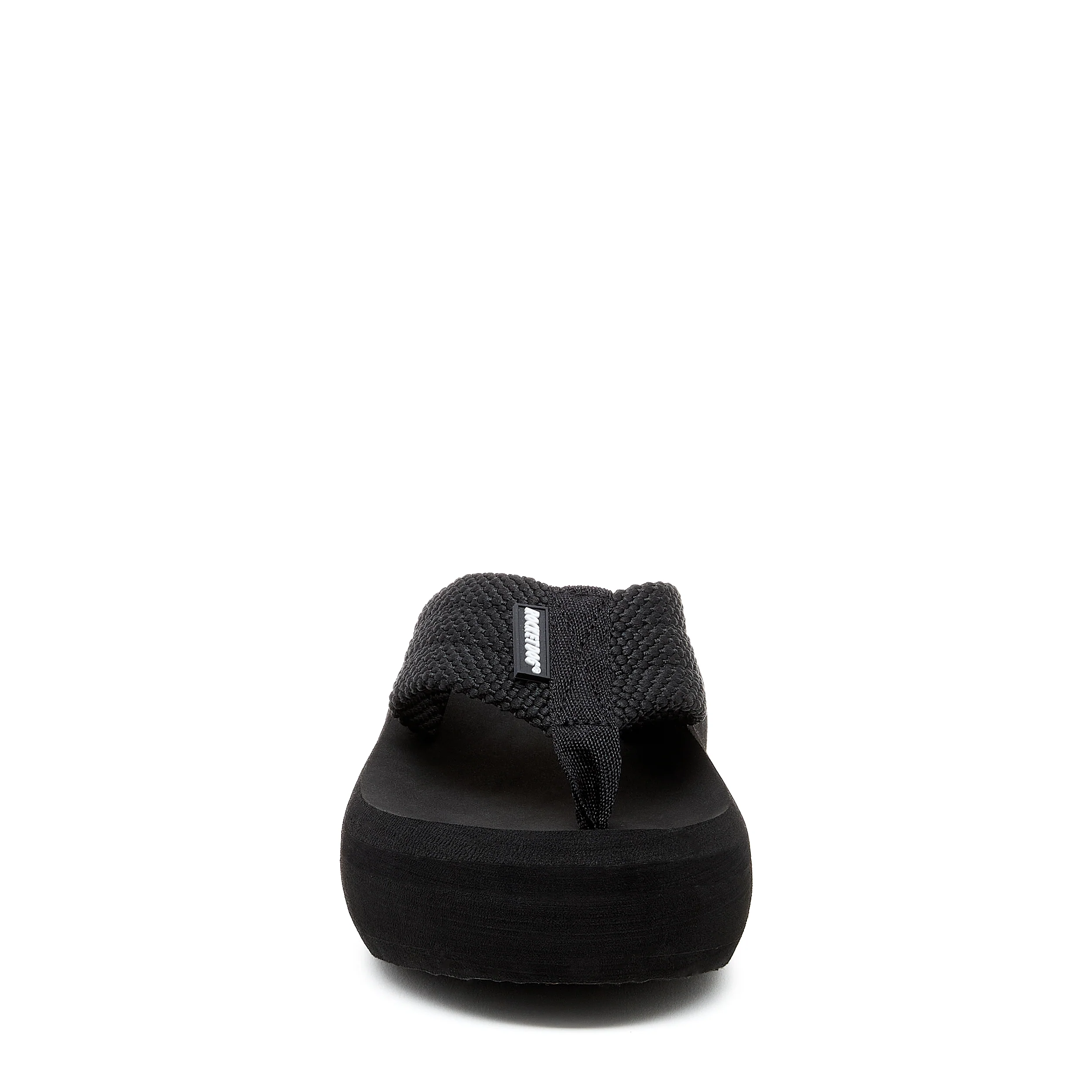 Sandy Black Webbing Platform Flip Flop - Image 6