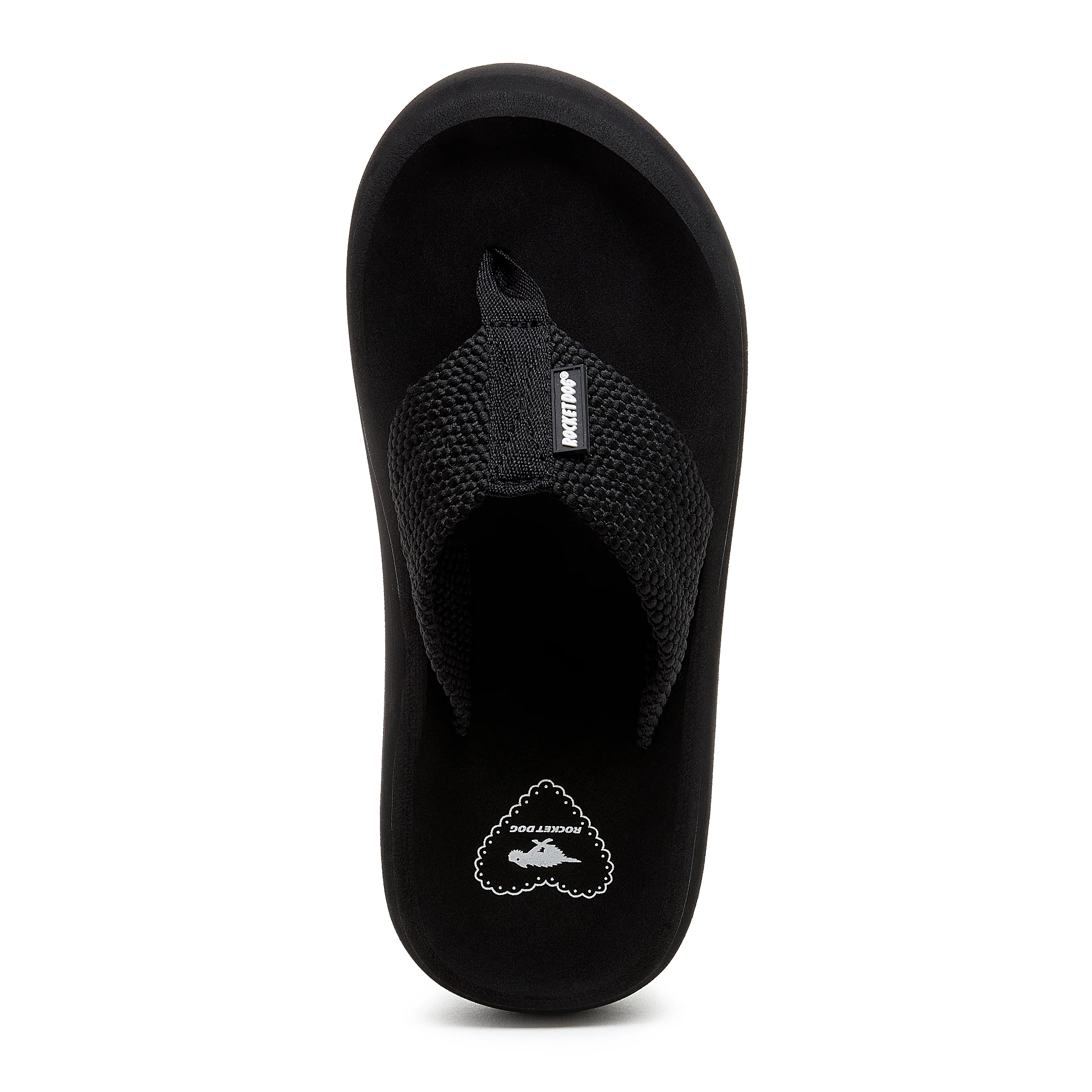 Sandy Black Webbing Platform Flip Flop - Image 7