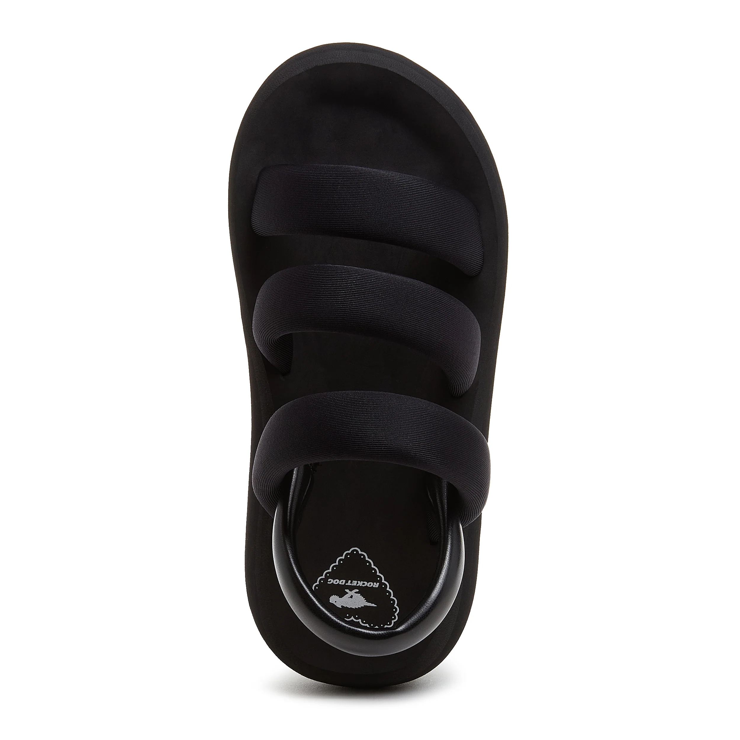 Smile Black Strappy Sandal - Image 6