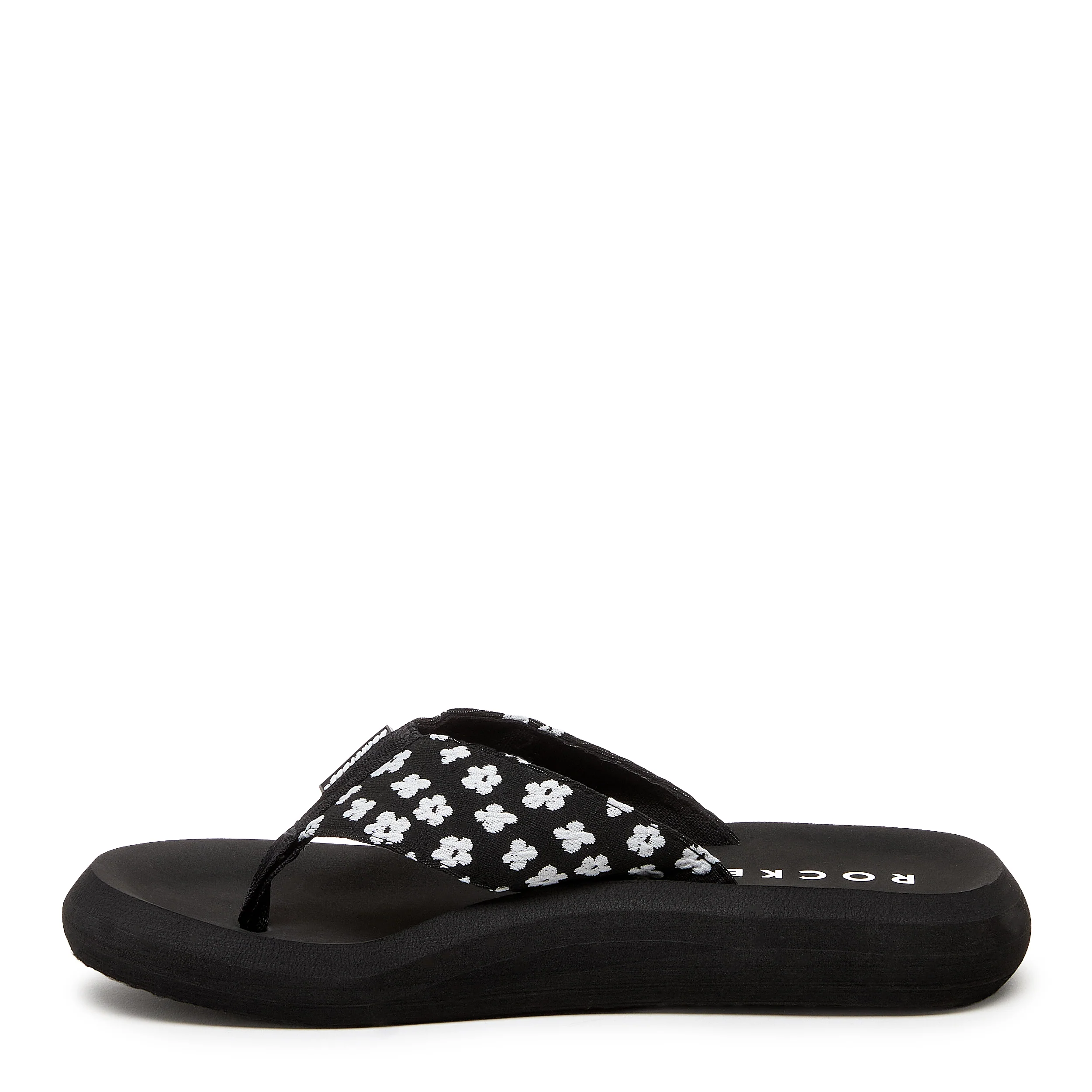 Spotlight Black Pixie Floral Flip Flop - Image 3