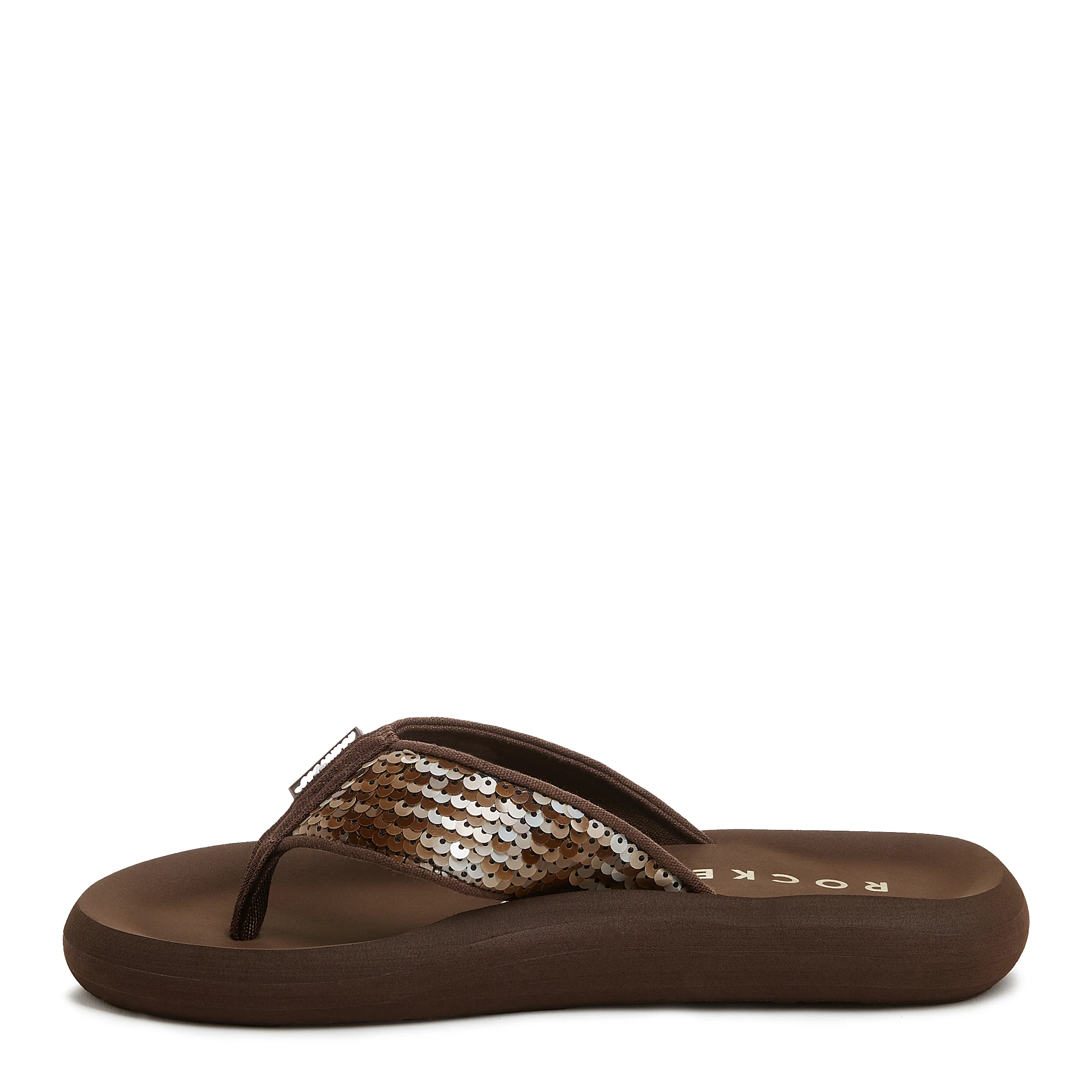 Spotlight Brown Sequin Flip Flop - Image 3