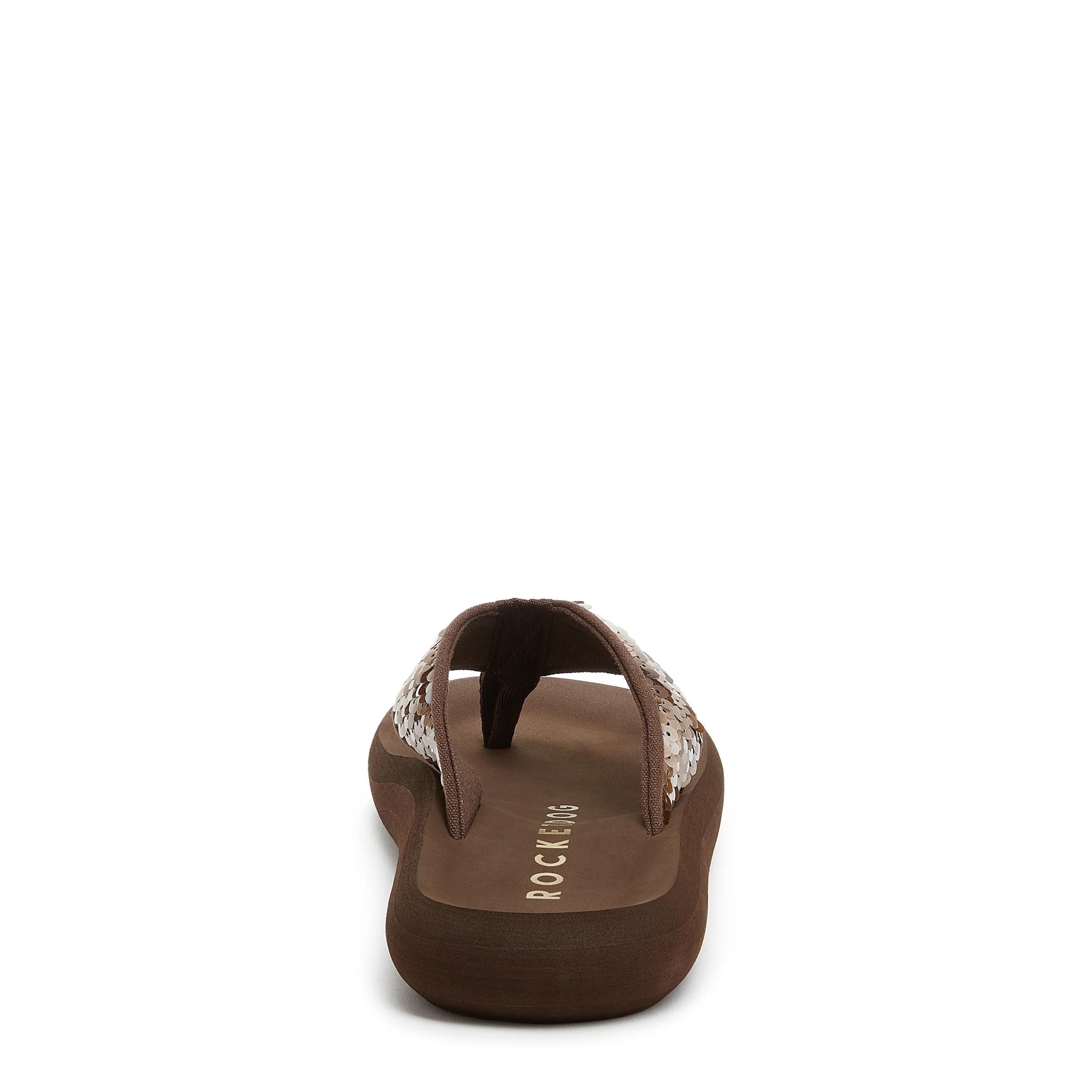 Spotlight Brown Sequin Flip Flop - Image 5