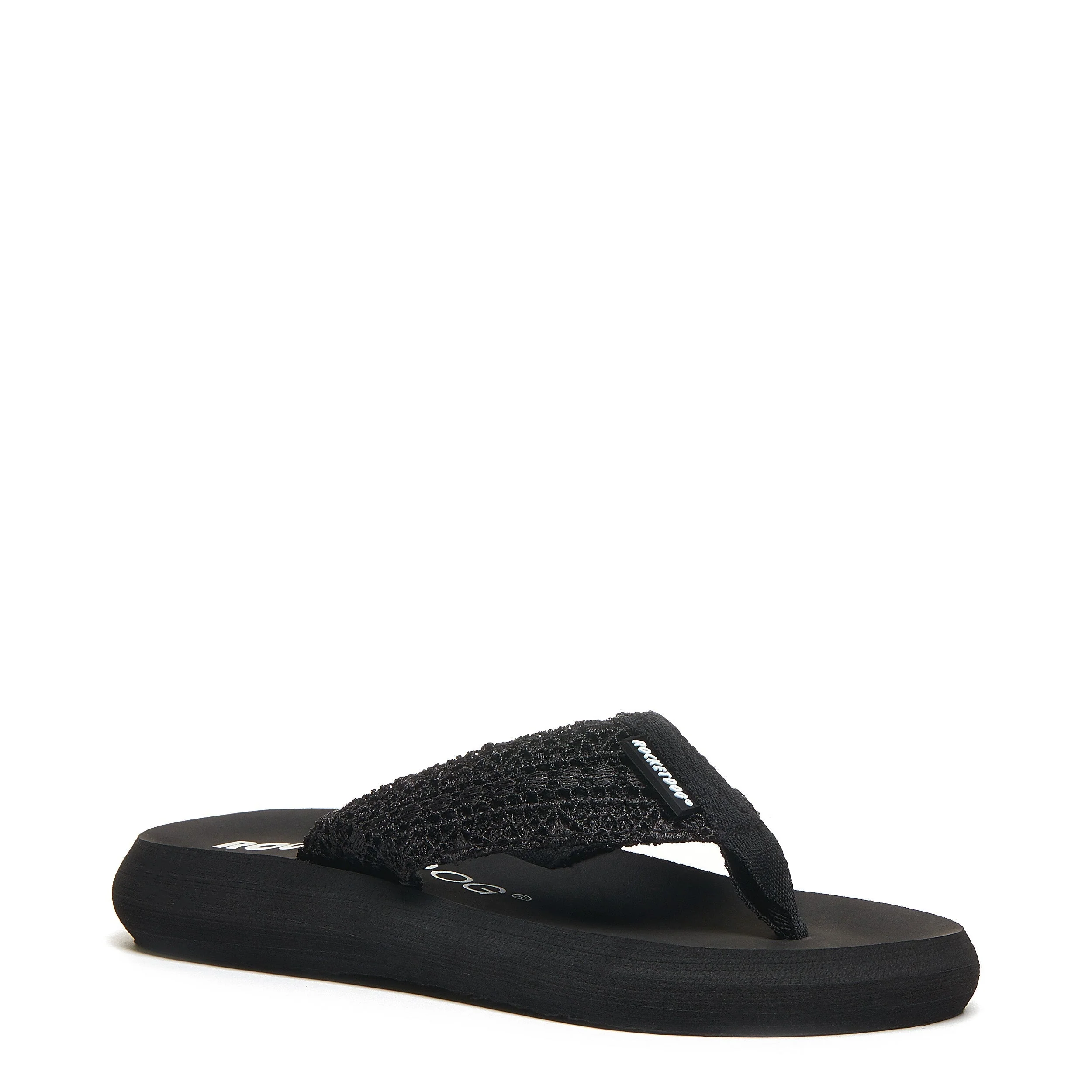 Sunset Black Crochet Flip Flop - Image 3